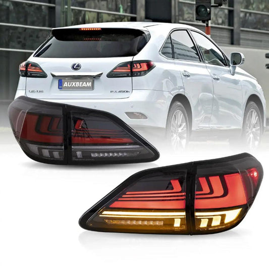 AuxbeamLED Tail Lights Assembly With Dynamic Welcome Lighting For 2008-2014 Lexus RX Series 3th Gen (AL10)(JAPAN BUILT) - ZC000167