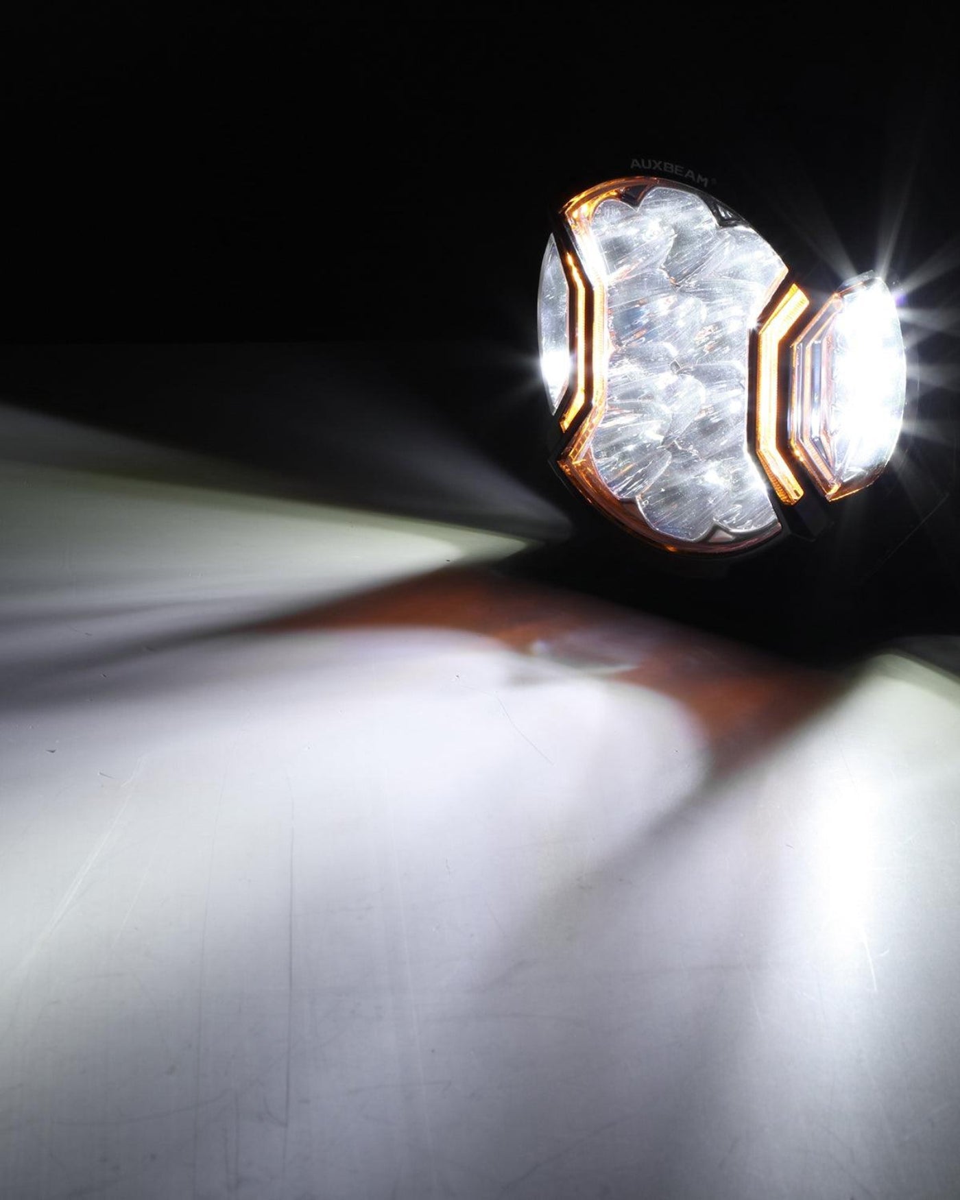 Auxbeam V-ULTRA Series 6/8 Pcs 5 Inch 172W LED Side Shooter Amber DRL with Power Harness - GP00011304
