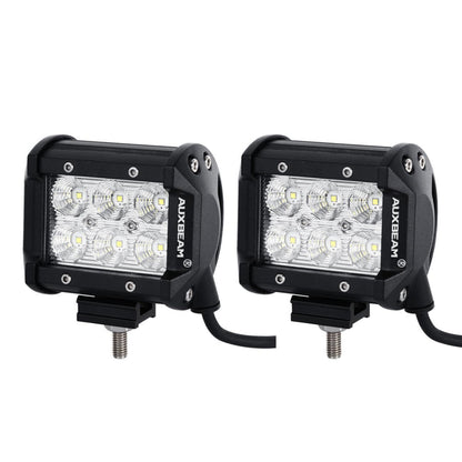 Auxbeam 7" LED Halo Headlights + 5D-PRO 52" Straight LED Light Bar + Windshield Mounting Brackets + 18W Flood Beam Pod Lights Set for Jeep Wrangler TJ - GP00007758