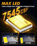 Auxbeam H11+H11 LED Headlight Bulbs 240W 40000LM GX-ULTRA Series 6500K Cool White | 4 Bulbs - GP00010786
