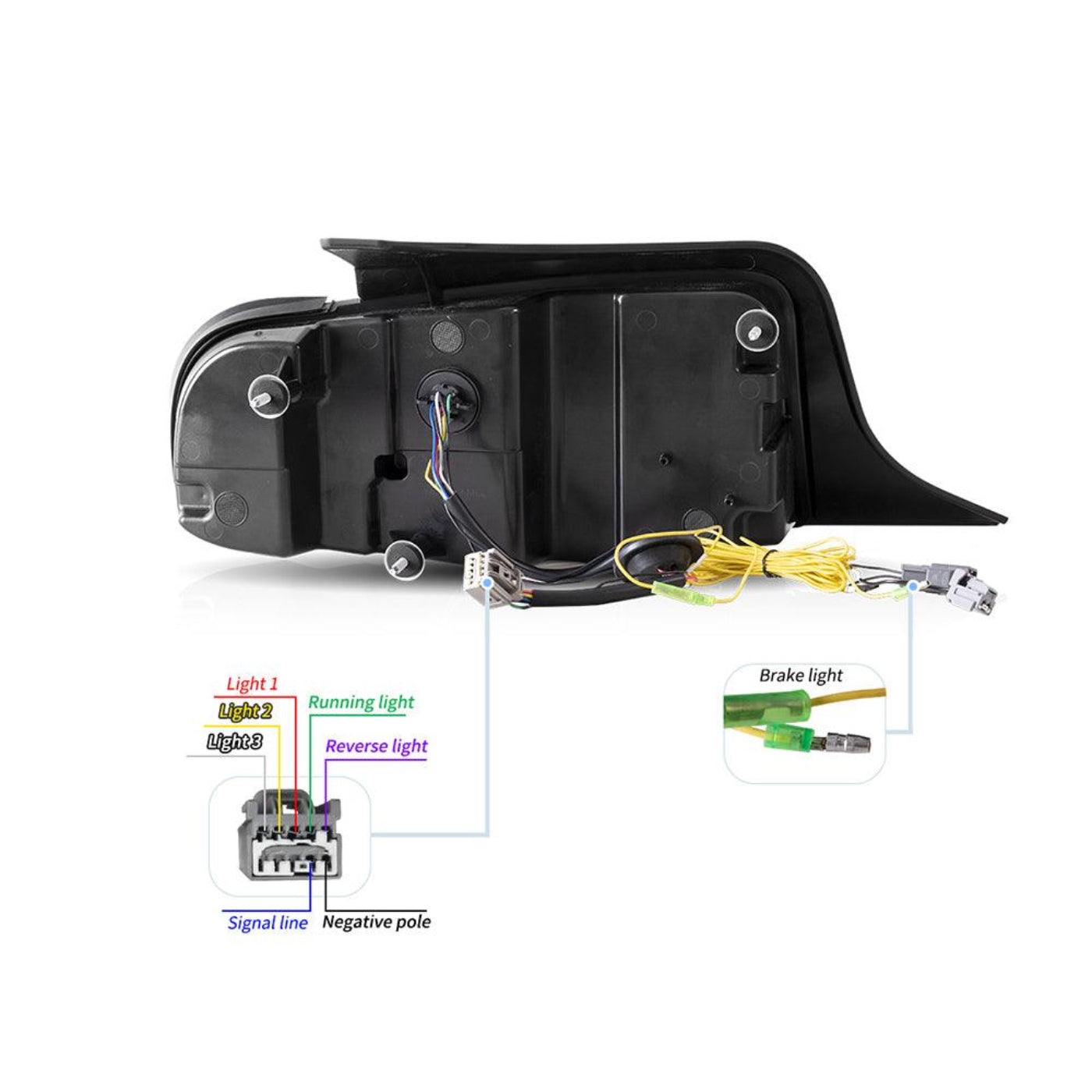 Auxbeam LED Tail Lights Assembly With 5 Modes Turn Signal 2 Modes Brake Lighting Smoked For 2010-2012 Ford Mustang 5th Gen (S-197 II) Pre-Facelift - ZC000162