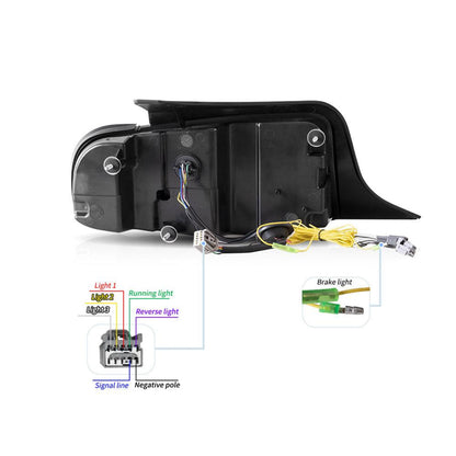 Auxbeam LED Tail Lights Assembly With 5 Modes Turn Signal 2 Modes Brake Lighting Smoked For 2010-2012 Ford Mustang 5th Gen (S-197 II) Pre-Facelift - ZC000162