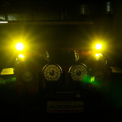 Auxbeam 52" 5D-PRO LED Light Bar & 3"LED PODS & 2 IN 1 Design Windshield Mounting Brackets For Jeep Wrangler JK 2007~2017 - GP00007524