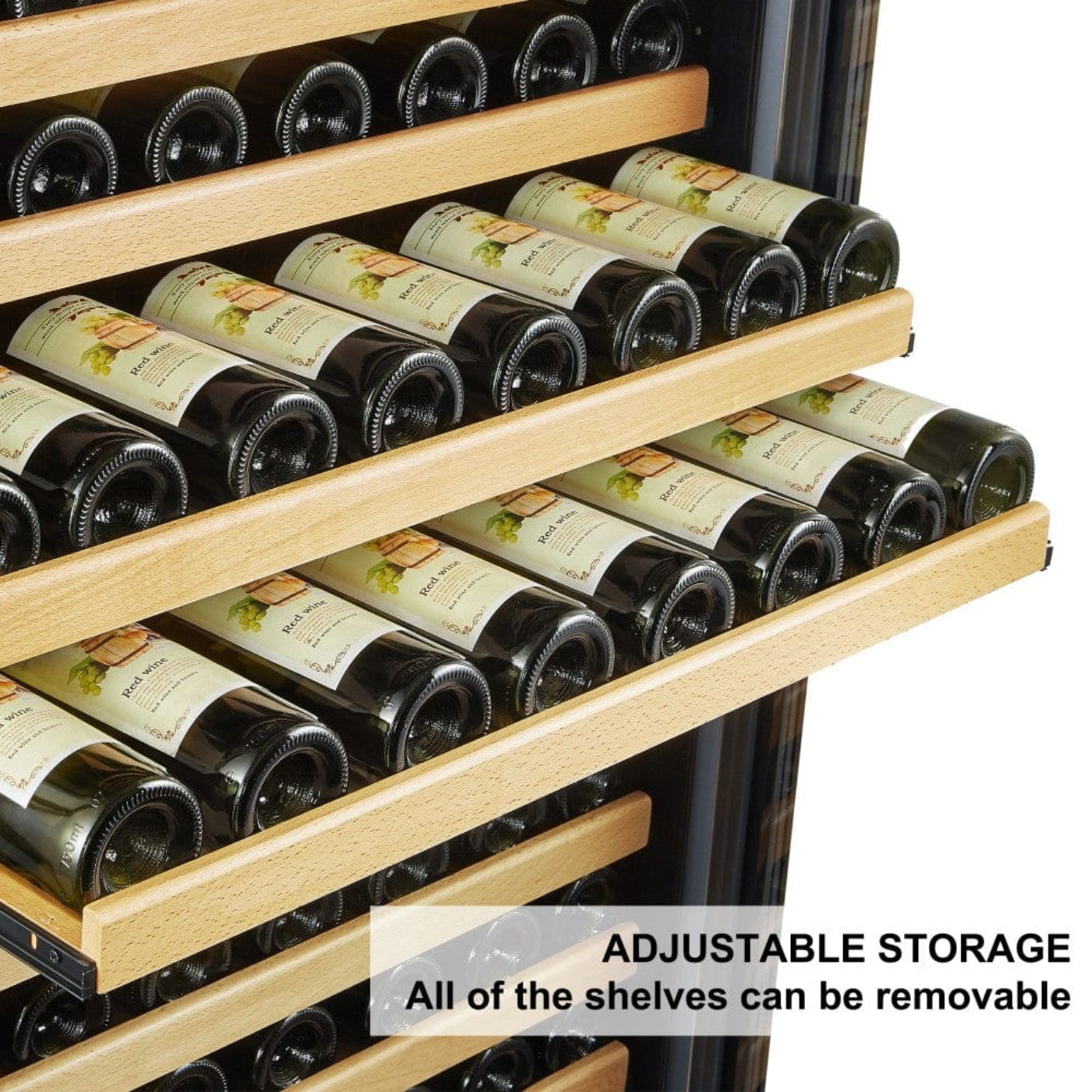Lanbo Luxury 289 Bottles Dual Door Stainless Steel Wine Coolers - LW328SD