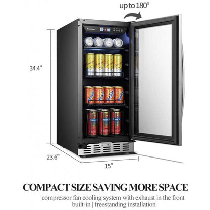 Lanbo Sinoartizan 70 Cans Single Zone Stainless Steel Beverage Coolers - ST-33BC